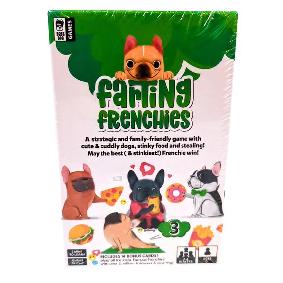 Farting Frenchies Card Game Brand New Sealed by Boss Dog Games Funny Party - Picture 1 of 4
